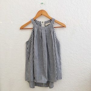 🌵Altar'd State • Chambray Blue Striped Wilda Tank